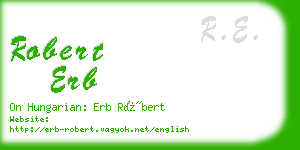 robert erb business card